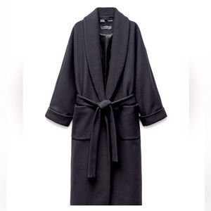 ZARA LONG WOOL BLEND COAT ZW COLLECTION LIMITED EDITION - NEW - XS